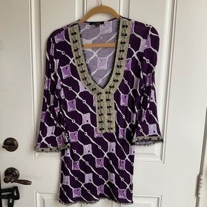 T-Bags Los Angeles Embellished Dress Tunic size XS